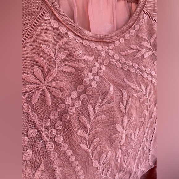 Maurices Juniors Terracotta Knit Lace Accents Long Sleeve Tunic Top Size XXL - Picture 8 of 9